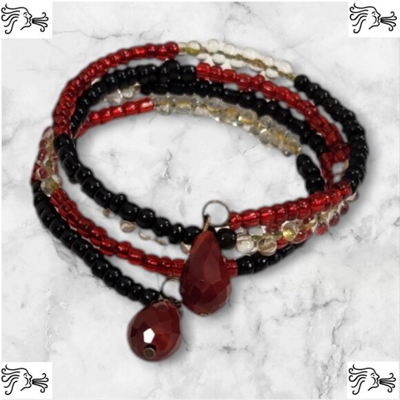 Upcycled Coffee Mug Candle Holder, Jewelry Tray, Sponge Soap Dish, Bracelet Red - Picture 4 of 4